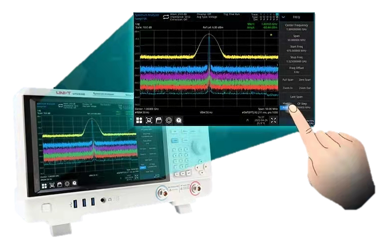 Multi touch HD screen for quick operation