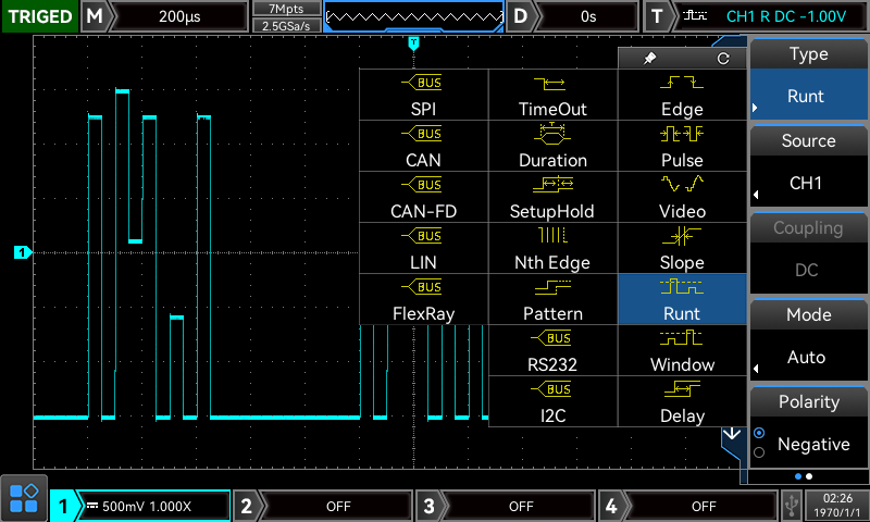 UPO2102E OSCILLOSCOPE NUMÉRIQUE 2X100MHZ – ORBIT ELECTRONIC