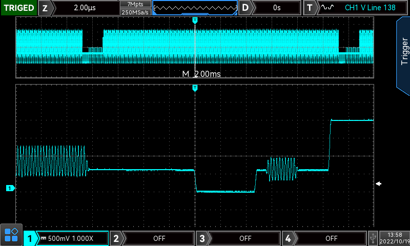 Memory depth 56Mpts per channel