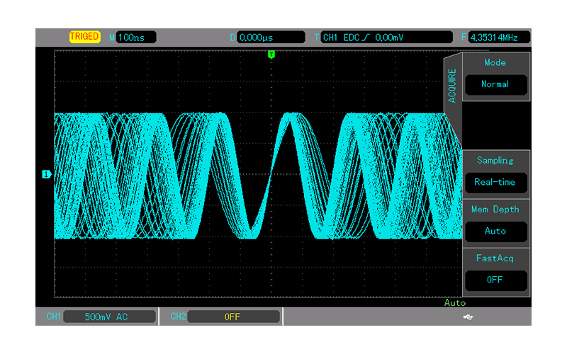 20,000wfms/s waveform capture rate and Waveform recording