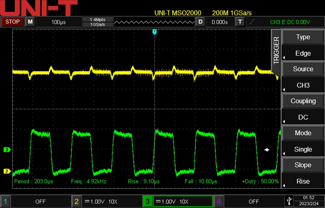 Dynamic load is up to 5kHz