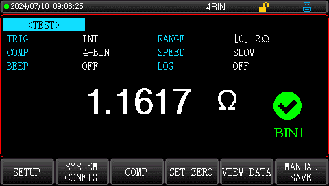 6 bins comparator