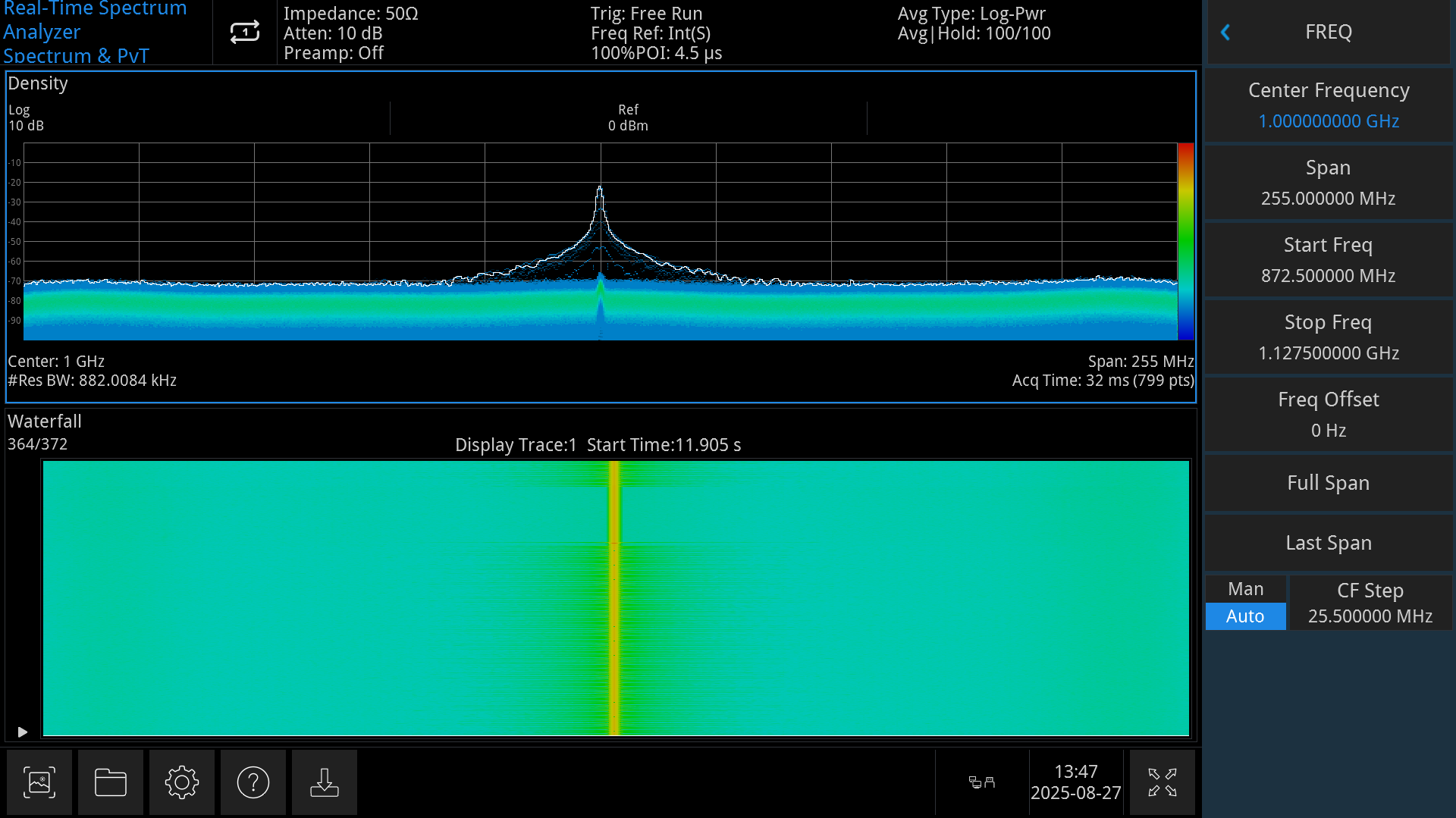 Powerful Real-Time Spectrum Analysis
