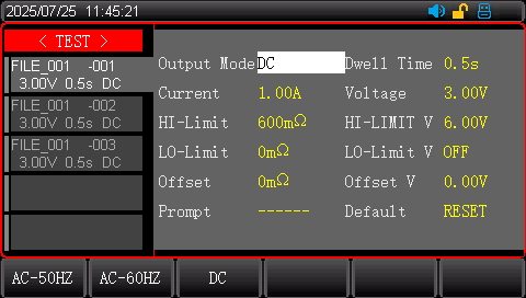 AC/DC Measurement Modes