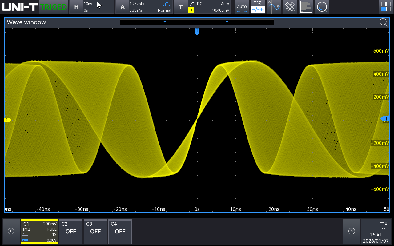 UPO6000LP Up to 1,000,000 wfms/s Waveform Capture Rate in Sequence Mode